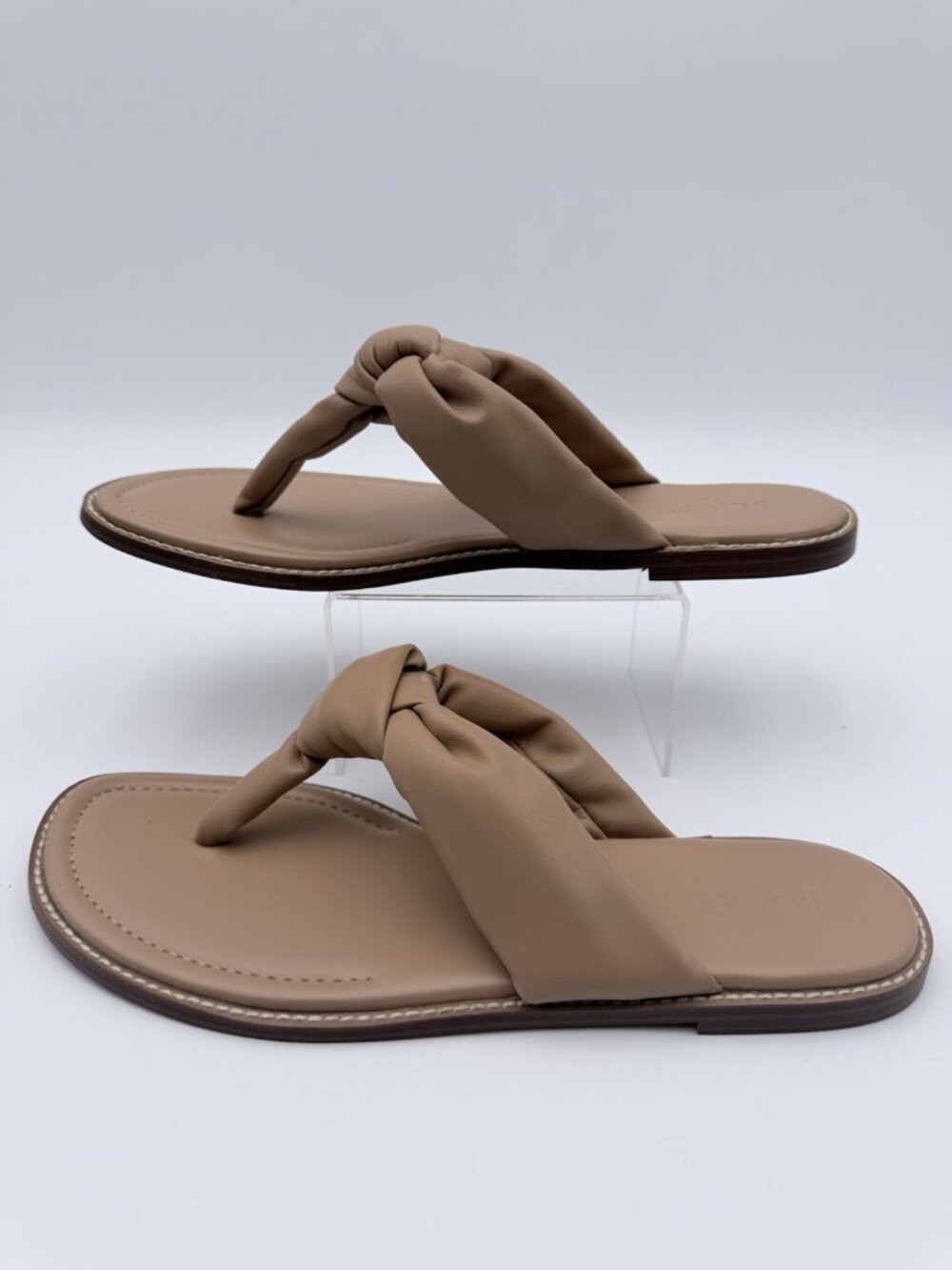 J.Crew Vegan Leather Knot Thong Sandals Flip Flops New Boho Cottage Prairie 9
